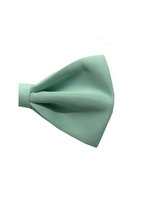 Su Yeşili / Mat Dupont Dokuma Kumaş Papyon - Mendilli - 2
