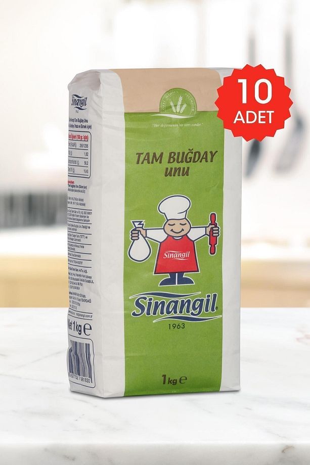 Tam Buğday Un 1 Kg 10 Adet - 1