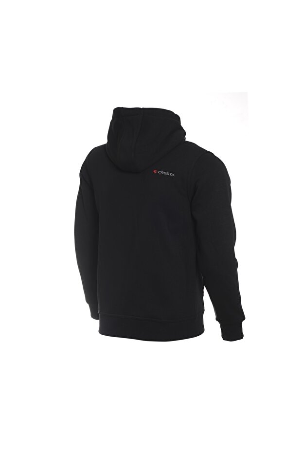 Erkek Siyah Timeless Kapüşonlu Sweatshirt - 3