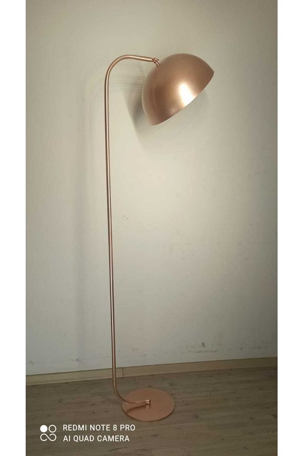 Retro Metal Dekoratif Rustik Mafsallı Bakır Rustik Köşe Lambası Başlık Çap:40 Cm - 2