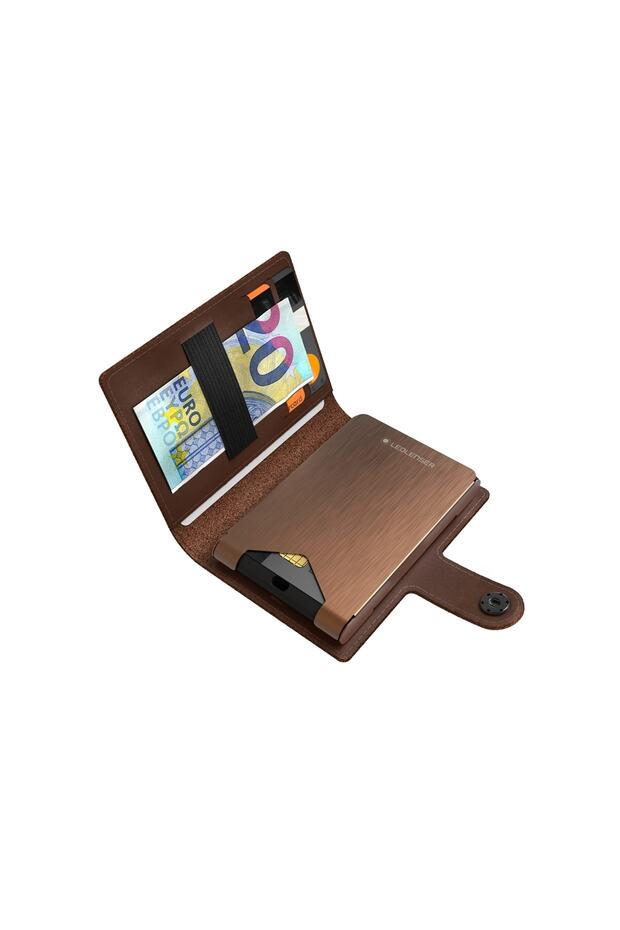 Ledlenser Lite Wallet Plus Chestnut Cüzdan+el Feneri - 1