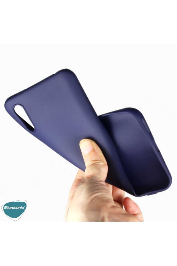 Matte Silicone Xiaomi Redmi 9a Kılıf Mor - 3