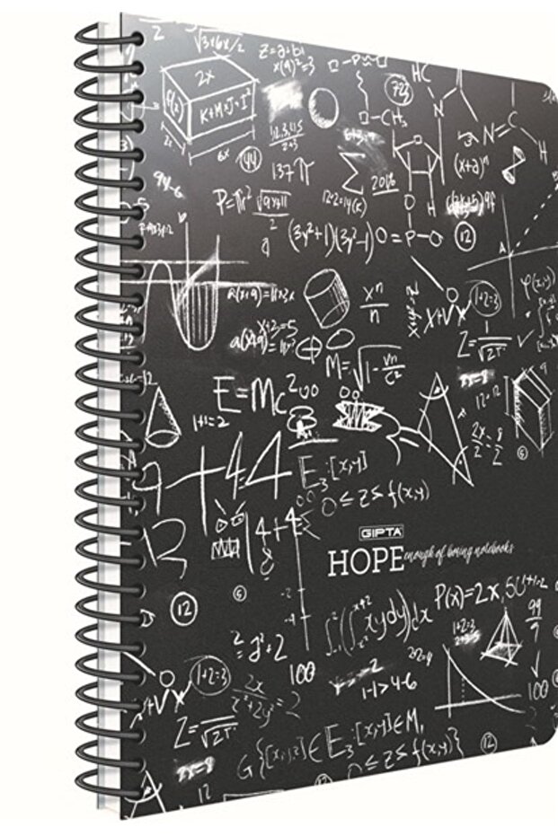 دفتر ملاحظات بغطاء ورقي حلزوني من Hope (19*26) 100 ورقة (مخطط)