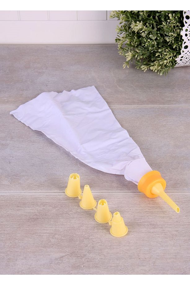 Pasta Kek Kurabiye Süsleme Krema Sıkma Torbası Seti 8 Uçlu Takım - 3