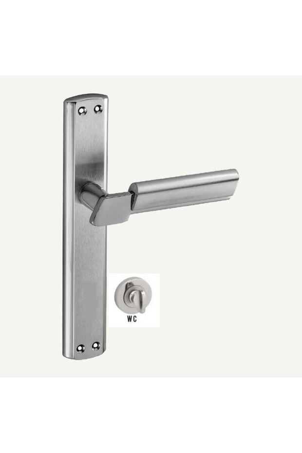 Sofuoğlu Linda Mirrored Nickel Satin (BATHROOM - WC) Door Handle Right Aluminum / Steel