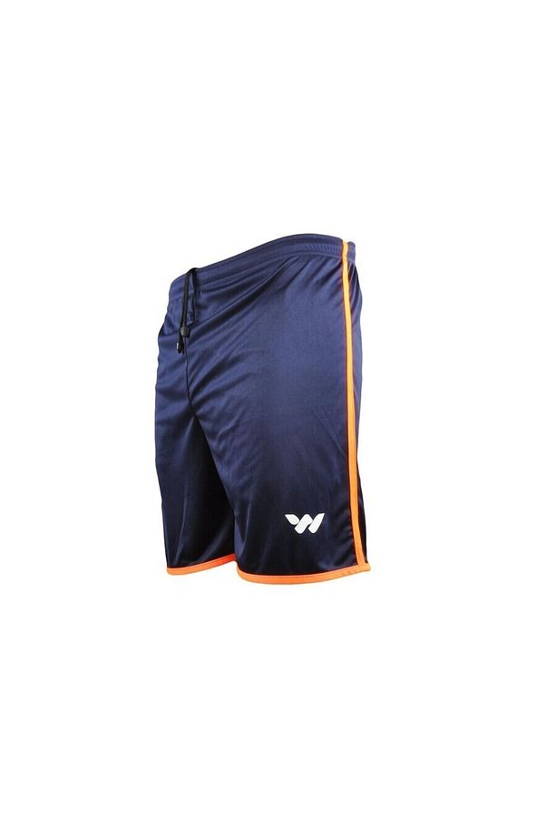 Lacivert Turuncu Polyester Erkek Spor Şort - 2
