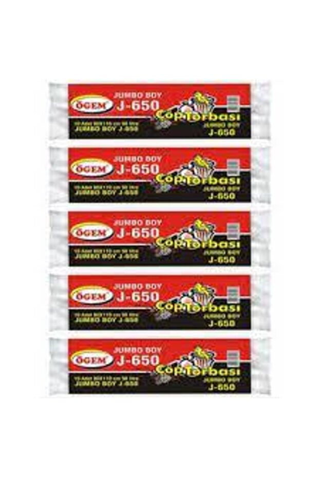 Jumbo Size Garbage Bags 80X110 cm 10 Rolls X 10 Packs Black
