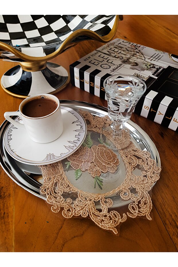 6-Piece Cocktail Napkin Tray Cover Coffee Presentation Holder