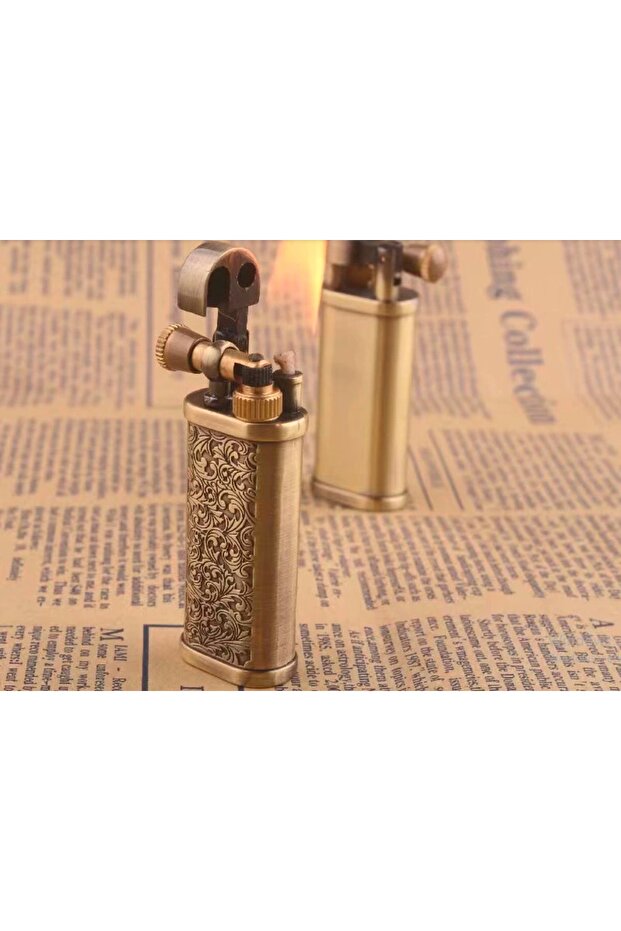 Kdr Elektronik Yeni Tasarım Şık Görünümlü Benzinli Çakmak Zippo Çakmak Işlemeli - 6