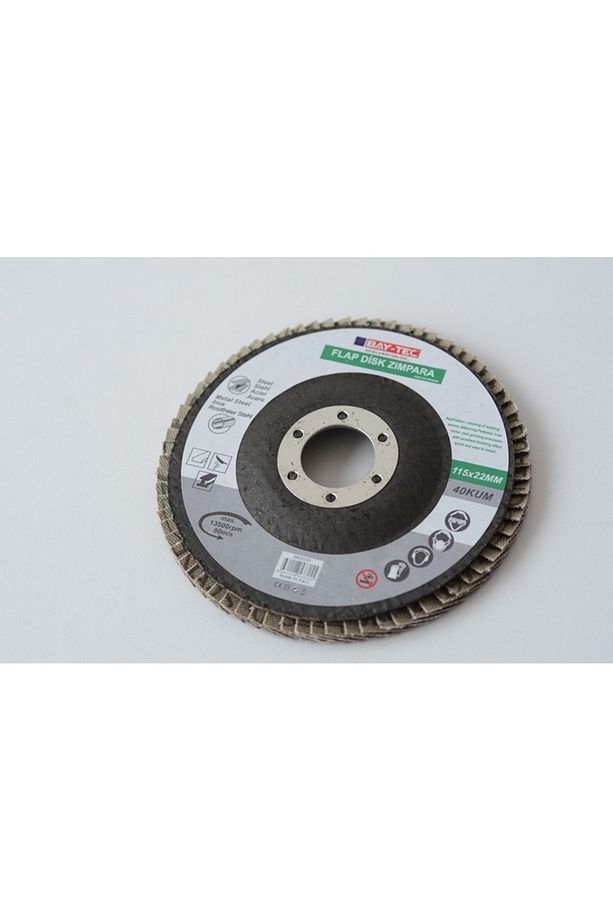 Bay-tec Flap Disk Kum Metal Ve Ahşap Zımpara 115*22-23*80 (1 Adet) - 5