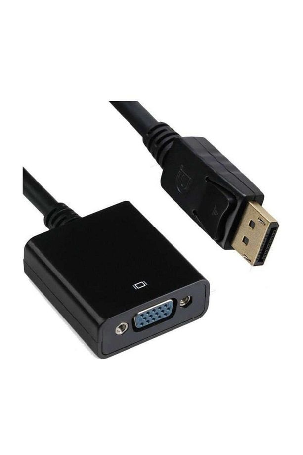 Displayport To Vga Kablo Adaptör Çevirici Dönüştürücü Display Port Dp - 1
