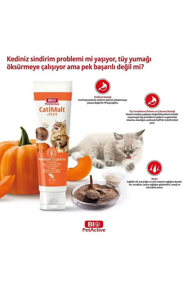 Cati Malt Paste Kediler İçin Kıl Topu Önleyici 100 ml - 2