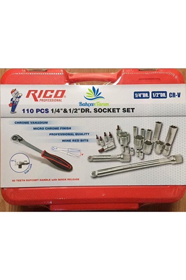 Lokma Takımı 110 Parça 1/2"-1/4" 6 Köşe (lokma Set) - 3