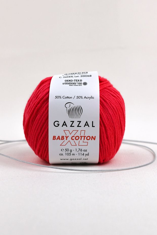 Baby Cotton Xl 50 gr Amigurimi Punch Hand Knitting Yarn Taka Yarn 3458 Xl