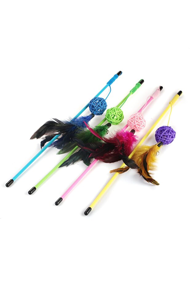 ROYALIST FEATHERED CAT Fishing Rod 46 CM CAT TOY