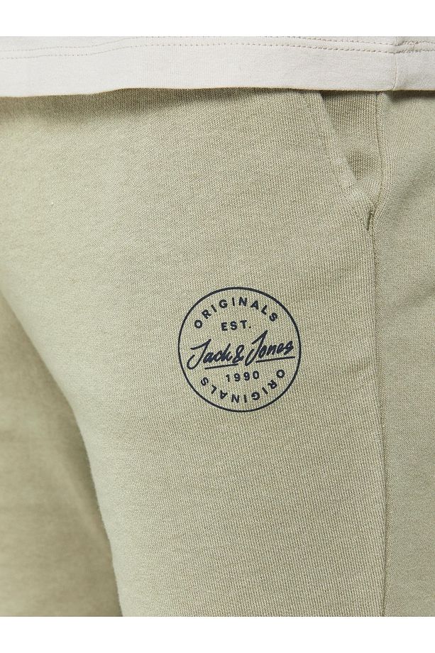 Jack Jones Tshark Sweat Short At Sn Erkek Bej Şort 12182595-06 - 6