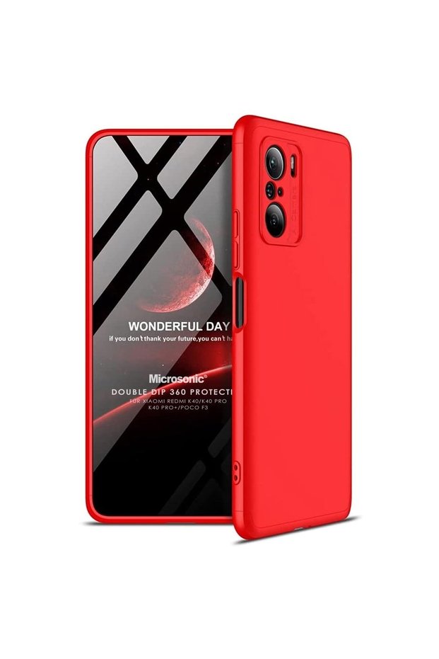Xiaomi Redmi K40 Case Double Dip 360 Protective Red