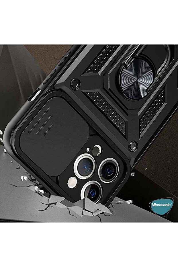 Xiaomi Redmi Note 10 Pro Kılıf Impact Resistant Siyah - 7