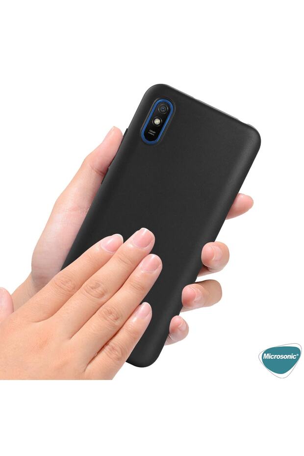 Matte Silicone Xiaomi Redmi 9a Kılıf Mor - 4