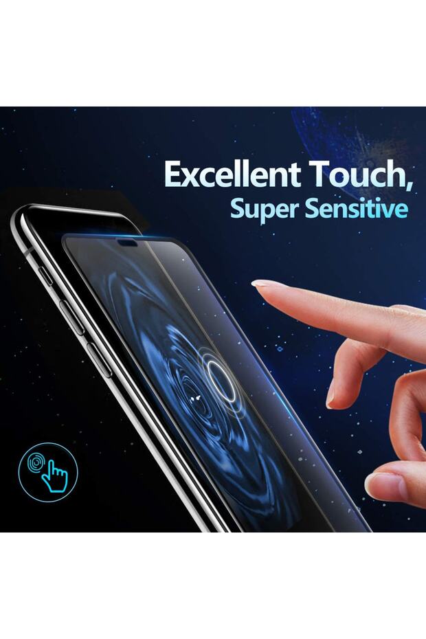 Iphone 11 (6.1'') Tam Kaplayan Temperli Cam Microsonic Ekran Koruyucu Siyah - 2
