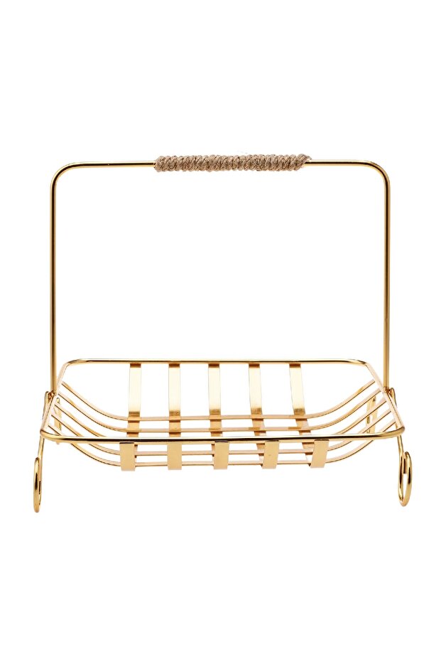 Line Hasır Kulplu Tabak Gold - 2
