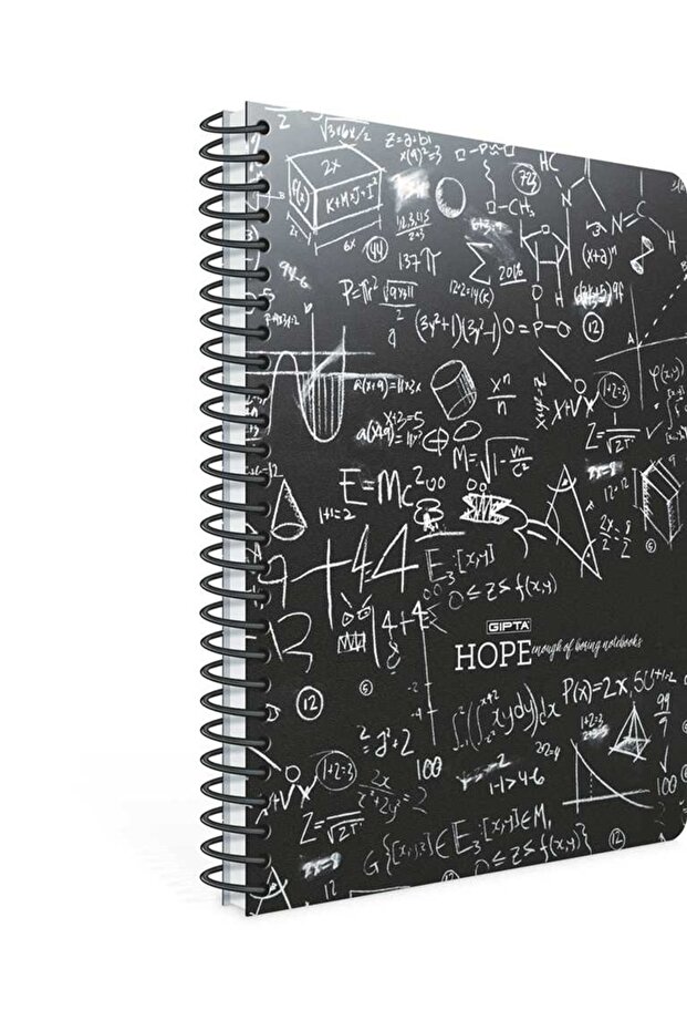 دفتر ملاحظات بغطاء من الورق المقوى الحلزوني (a6) 80 ورقة (مخطط) (حامل)