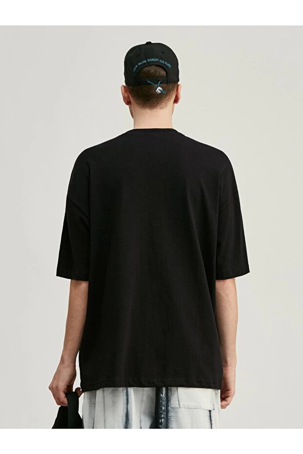 Ανδρικό μπλουζάκι Oversize Basic Oversize - 2