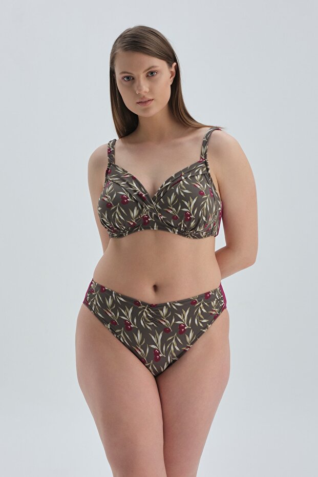 Mürdüm Toparlayıcı Bikini Üst - 1