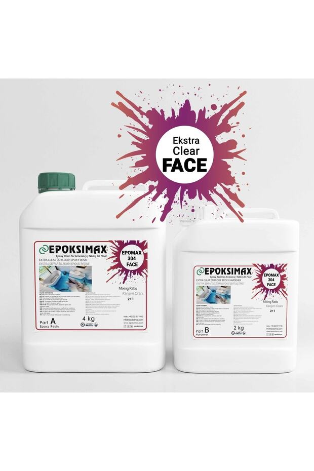 3d Zemin Için Epoksi Reçine 304 Face 6 Kg - 1