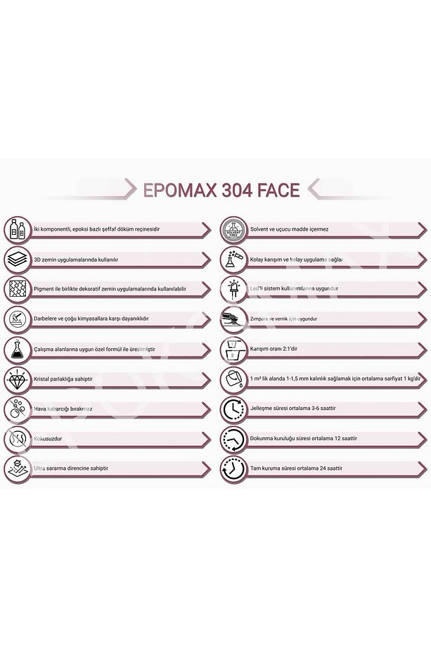 3d Zemin Için Epoksi Reçine 304 Face 6 Kg - 4