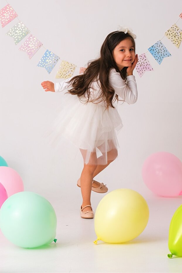 Beyaz Tütü Elbise - 5