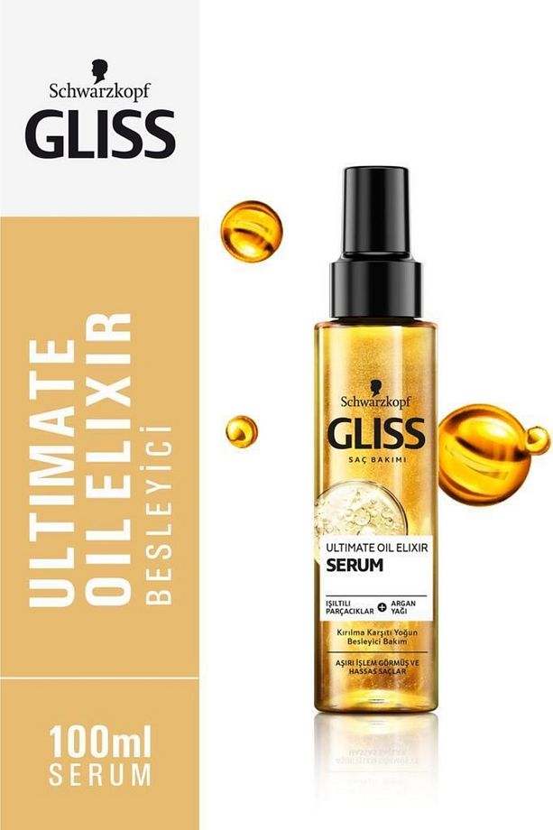Schwarzkopf Ultimate Oil Elixir Besleyici Bakim Serumu 100 Ml X 3 Adet - 3