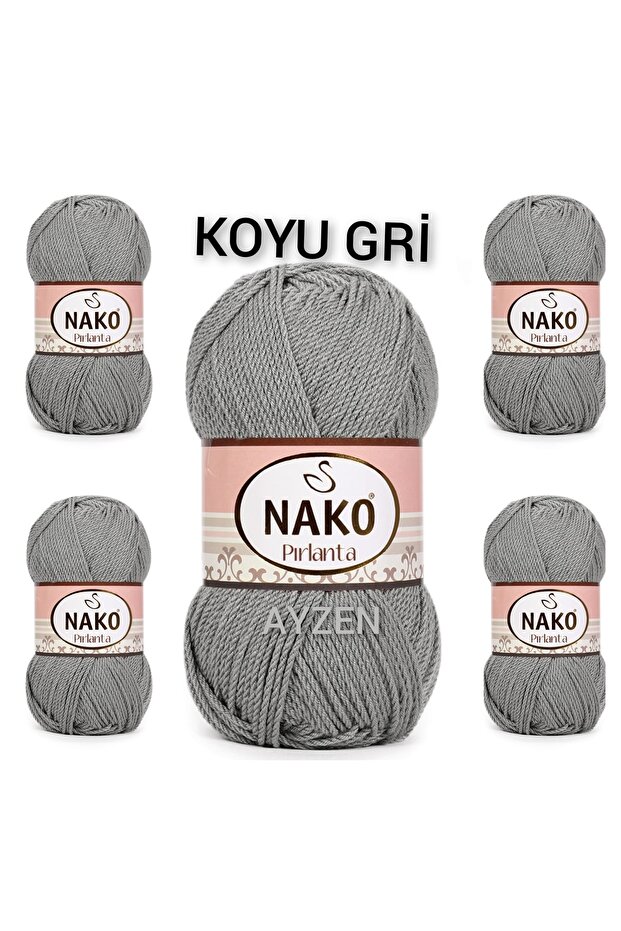 Pırlanta Orgu Ipi 5li Paket ( 100gr X 5 Adet) - 1