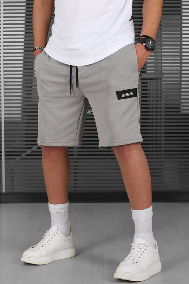 Painted Gray Men's Basic Capri Shorts