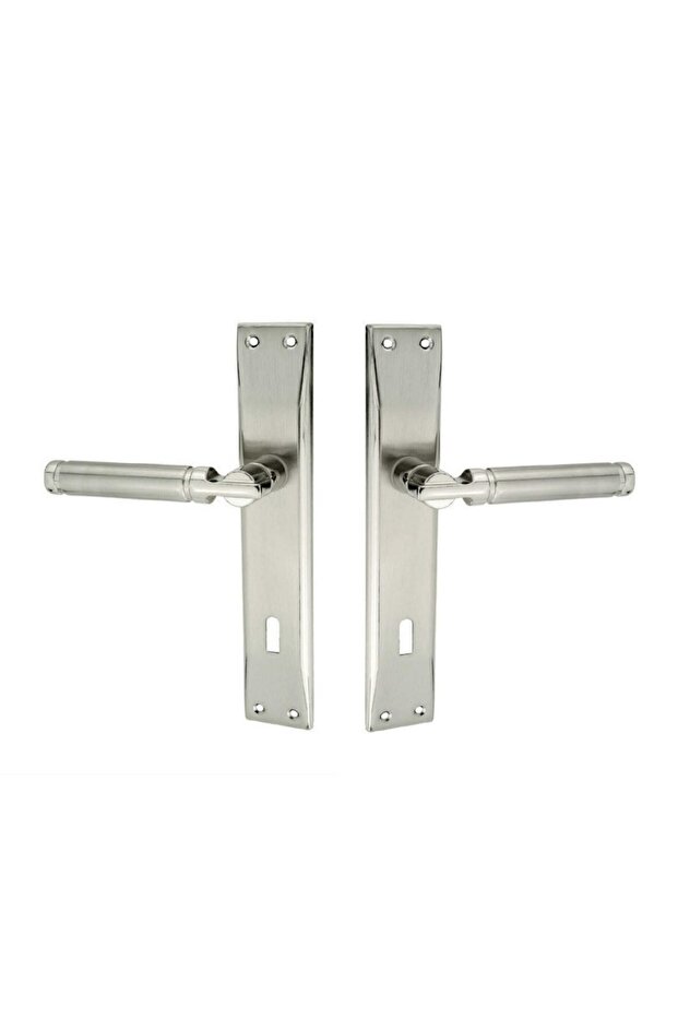 Sofuoğlu Şebboy Mirrored Nickel Satin (ROOM LIVING ROOM KITCHEN) Door Handle Aluminum / Steel