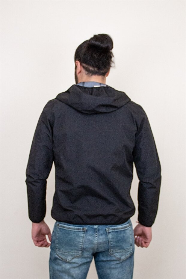 Erkek Caz 1100 Siyah Micro Mevsimlik Mont - 4