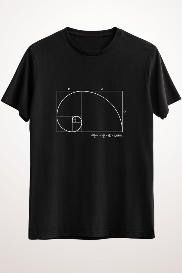 Erkek Siyah Fibonacci Golden Ratio - Ds1420 - 1
