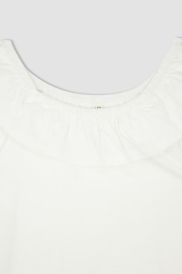 Kız Çocuk Regular Fit Volanlı Pamuklu Atlet - 2