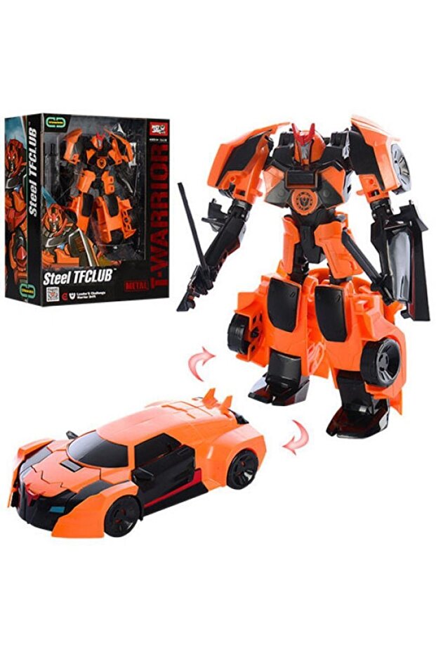 T-warrior Metal Gövdeli Dönüşebilen Robot J8018e - 6