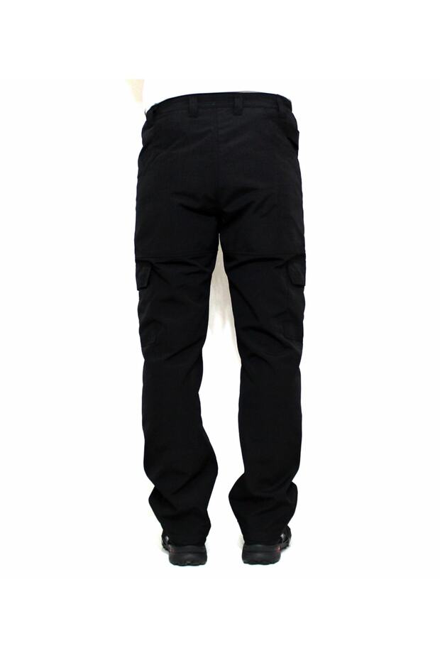Pantaloni tactici negri Ripstop Cargo Pocket - 7