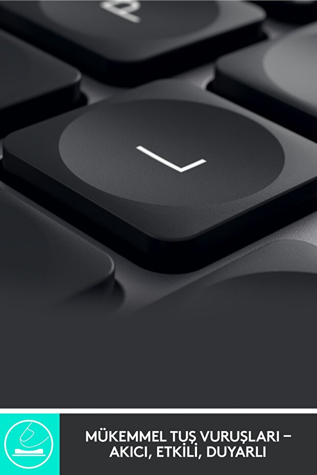 MX Keys Türkçe Klavye Kablosuz Q Siyah Aydınlatmalı Tam Boyutlu 920-010087 - 3