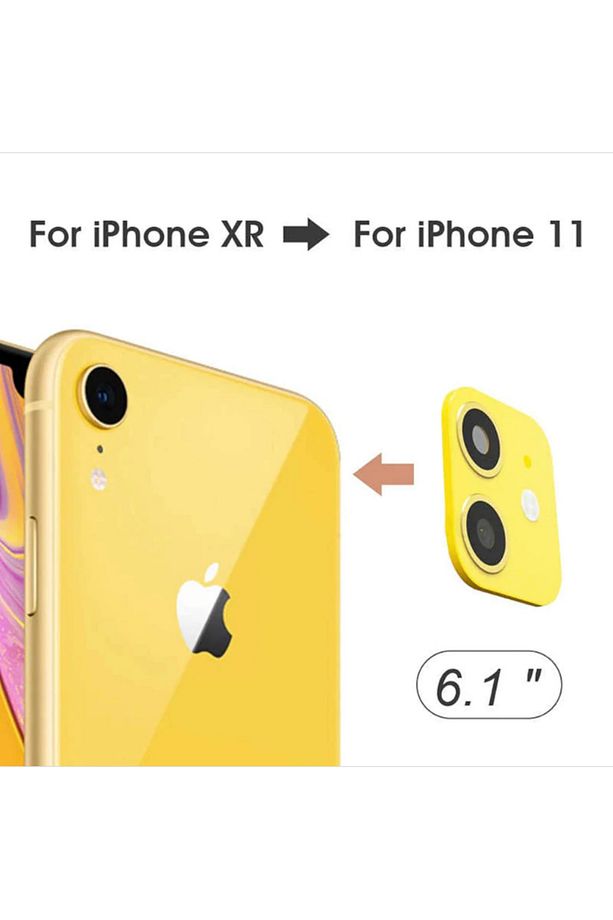 Iphone Xr 6.1 Cp-03 Iphone 11 Uyumlu Kamera Lens Dönüştürücü-sarı Renk - 2