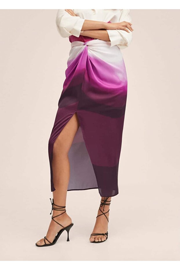 قميص منقوش بحزام - 2