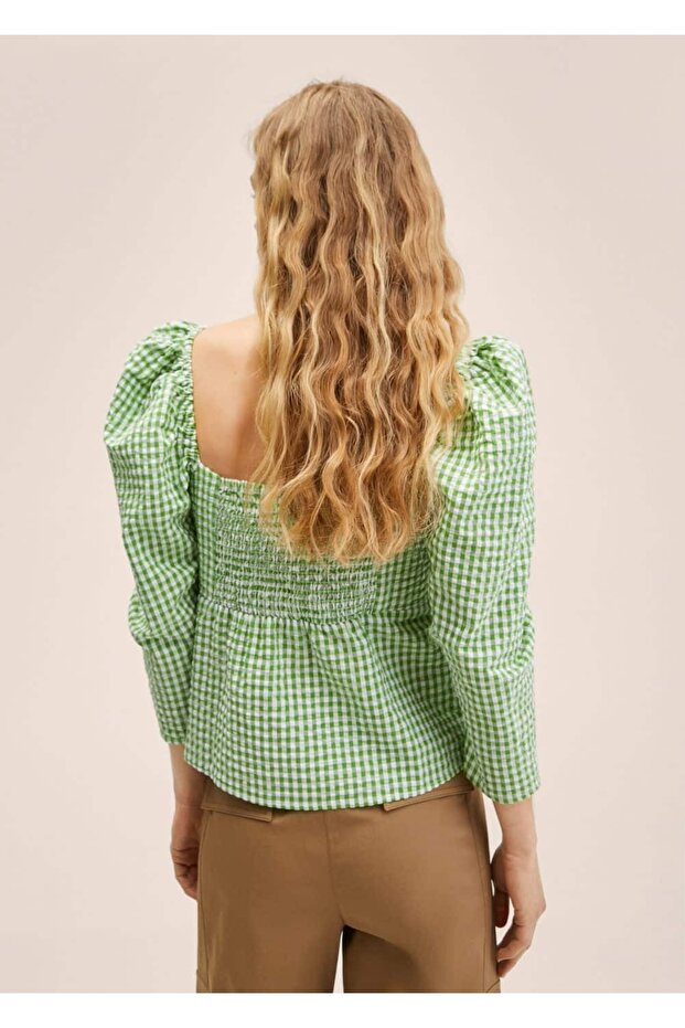 Pötikareli Pamuklu Gömlek - 4