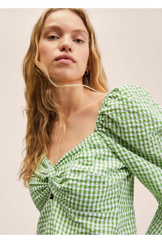 Pötikareli Pamuklu Gömlek - 6