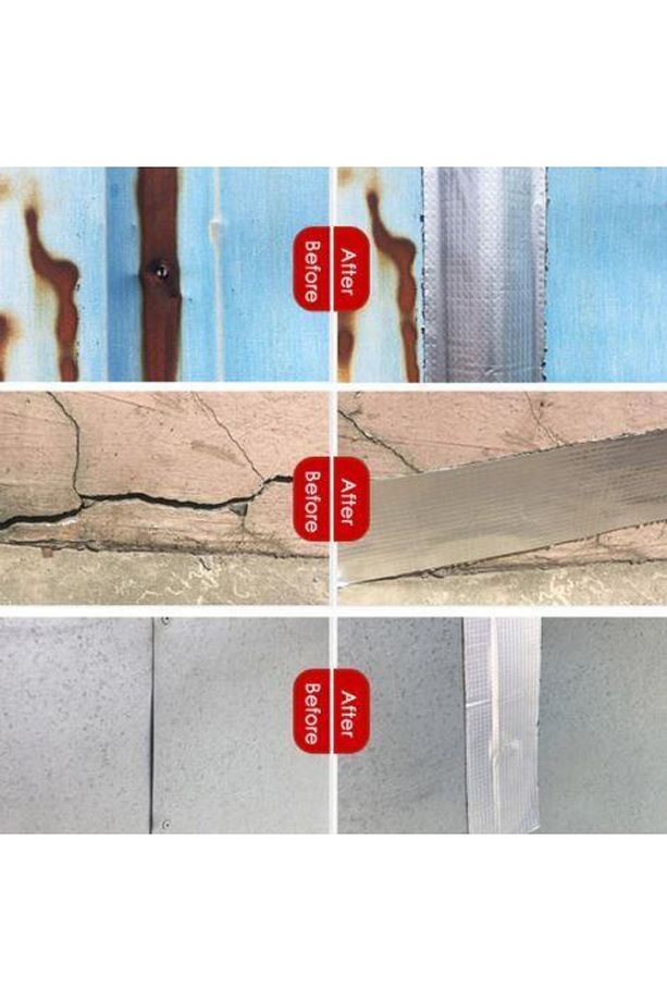 Süper Güçlü Su Sızdırmaz Çamur Bant Sakız Bant Tamir Çatlak Boru Bandı 48 Mm X 1,5 Metre - 5