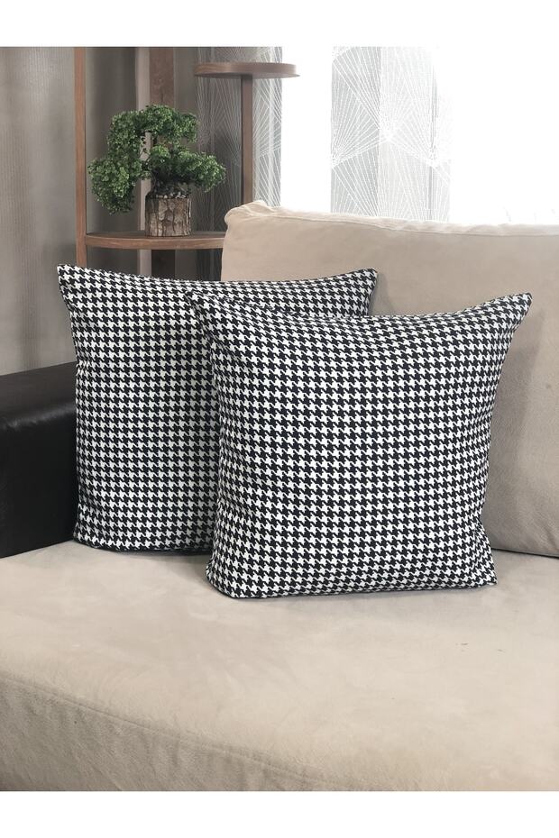 , 2-Piece Digital Printed Throw Pillow Cover Crowbar,Christmas Table,Christmas