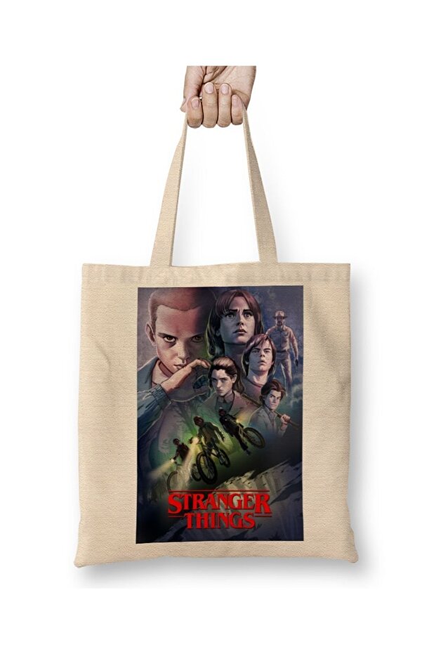 حقيبة قماش من Stranger Things ذات مقبض طويل