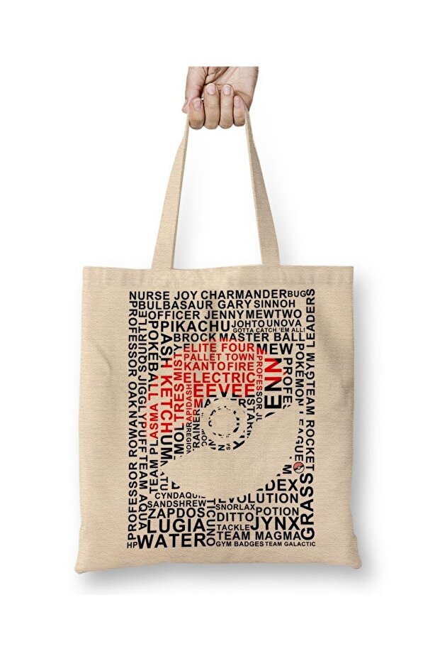 Pokeball Poketop Pokemon Go Pikachu Cloth Bag Long Handle