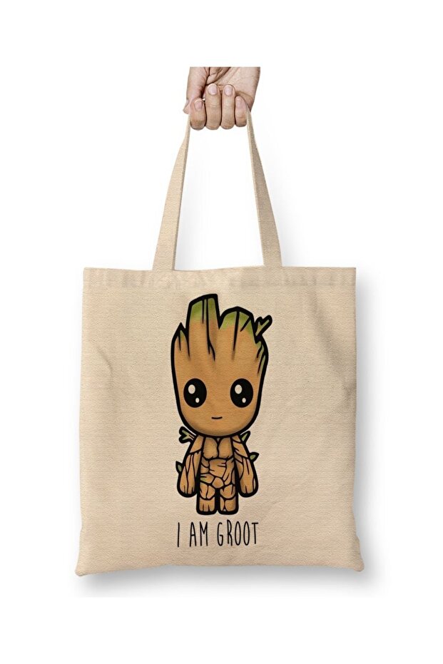 I Am Groot Cloth Bag Long Handle